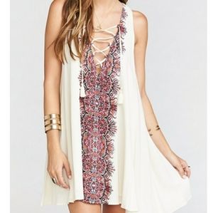 Show Me Your Mumu Daryn Lace Up Dress size Xs